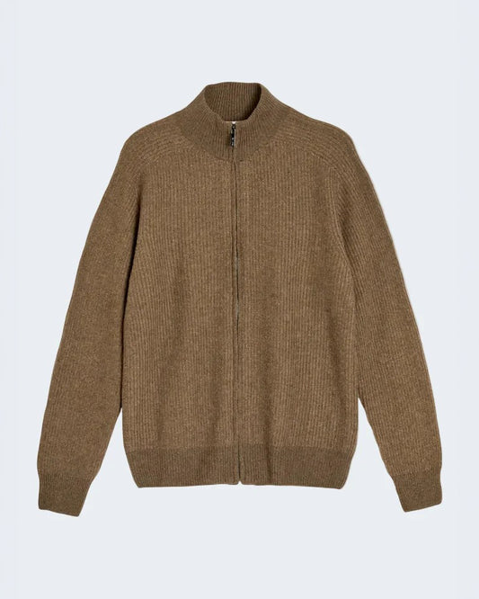 Two-Tone Ribbed Sweater
