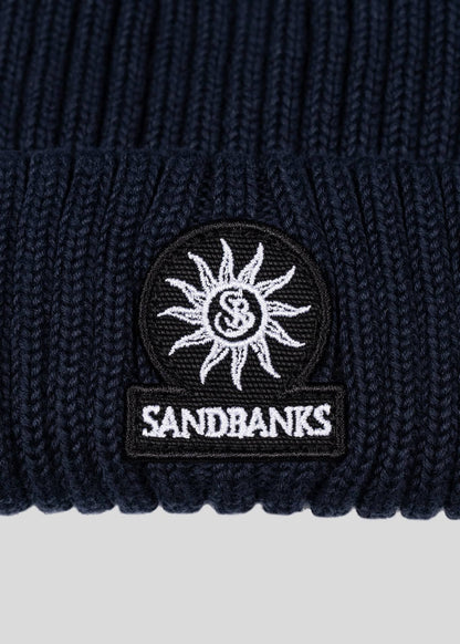 Navy Badge Logo Beanie