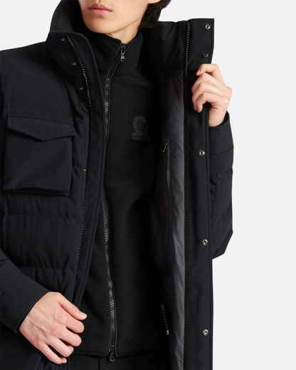 Branksome Long Puffer Jacket Black