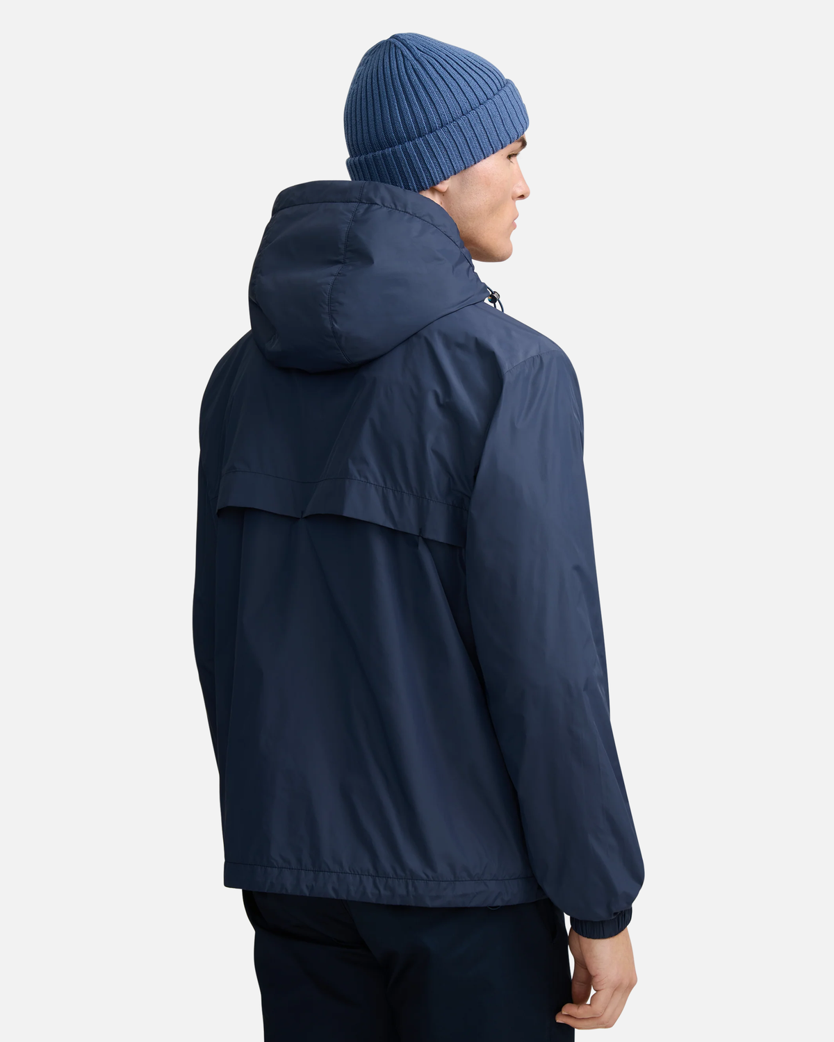 Hooded Nylon Windcheater Navy