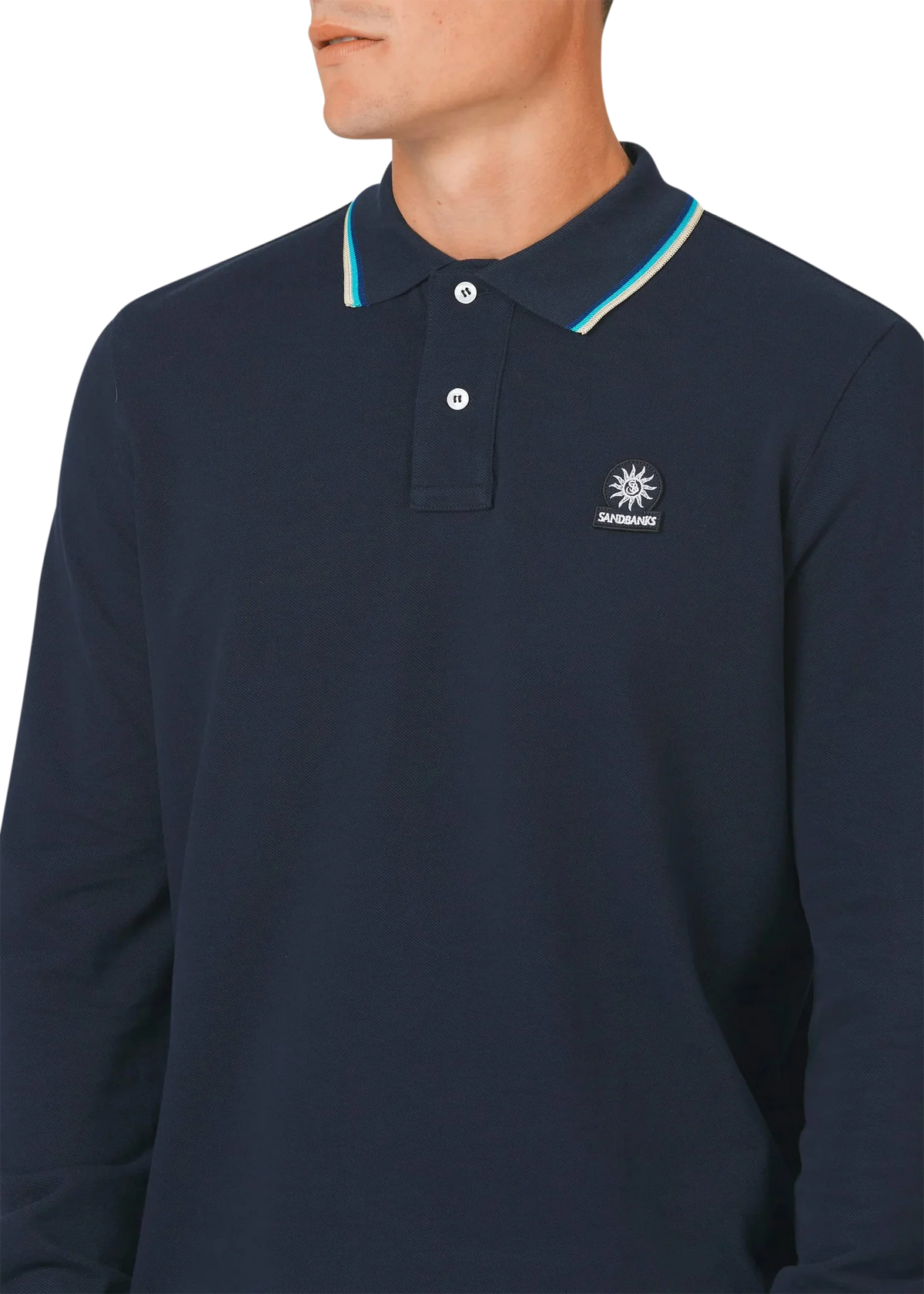 Sandbanks LS Badge Polo Short-Sandbanks-Lewis Yates