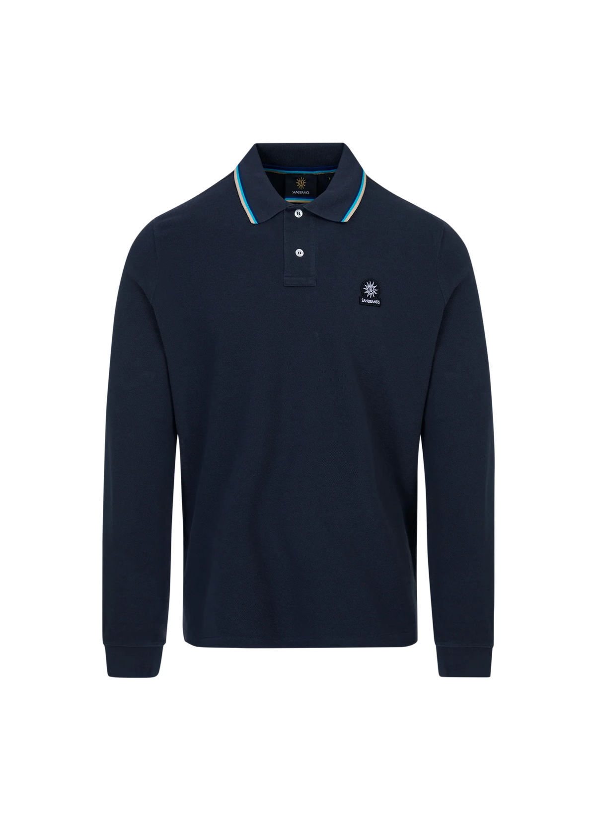 Sandbanks LS Badge Polo Short-Sandbanks-Lewis Yates
