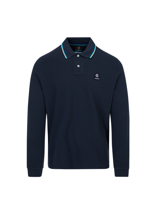 Sandbanks LS Badge Polo Short-Sandbanks-Lewis Yates