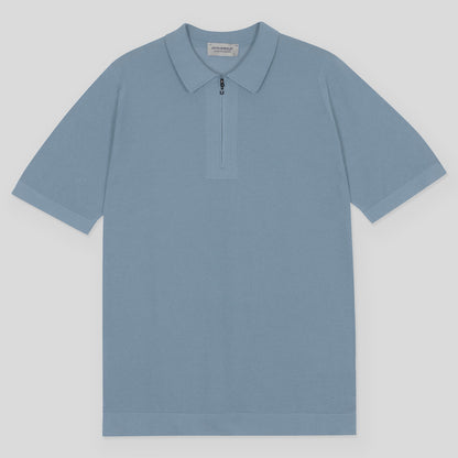 Sandbanks Pique Zip Polo Shirt