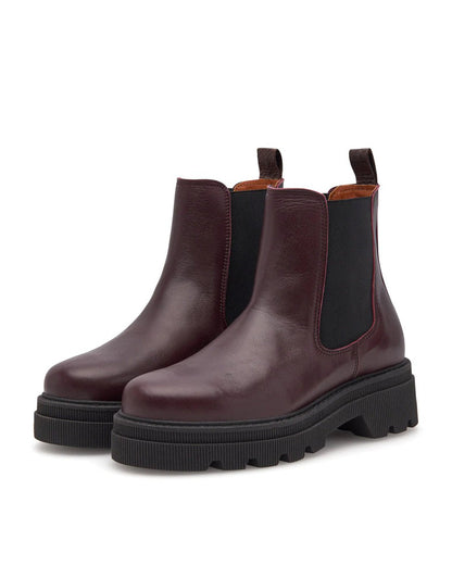 Sanna Cherry Boot-Woden-Lewis Yates