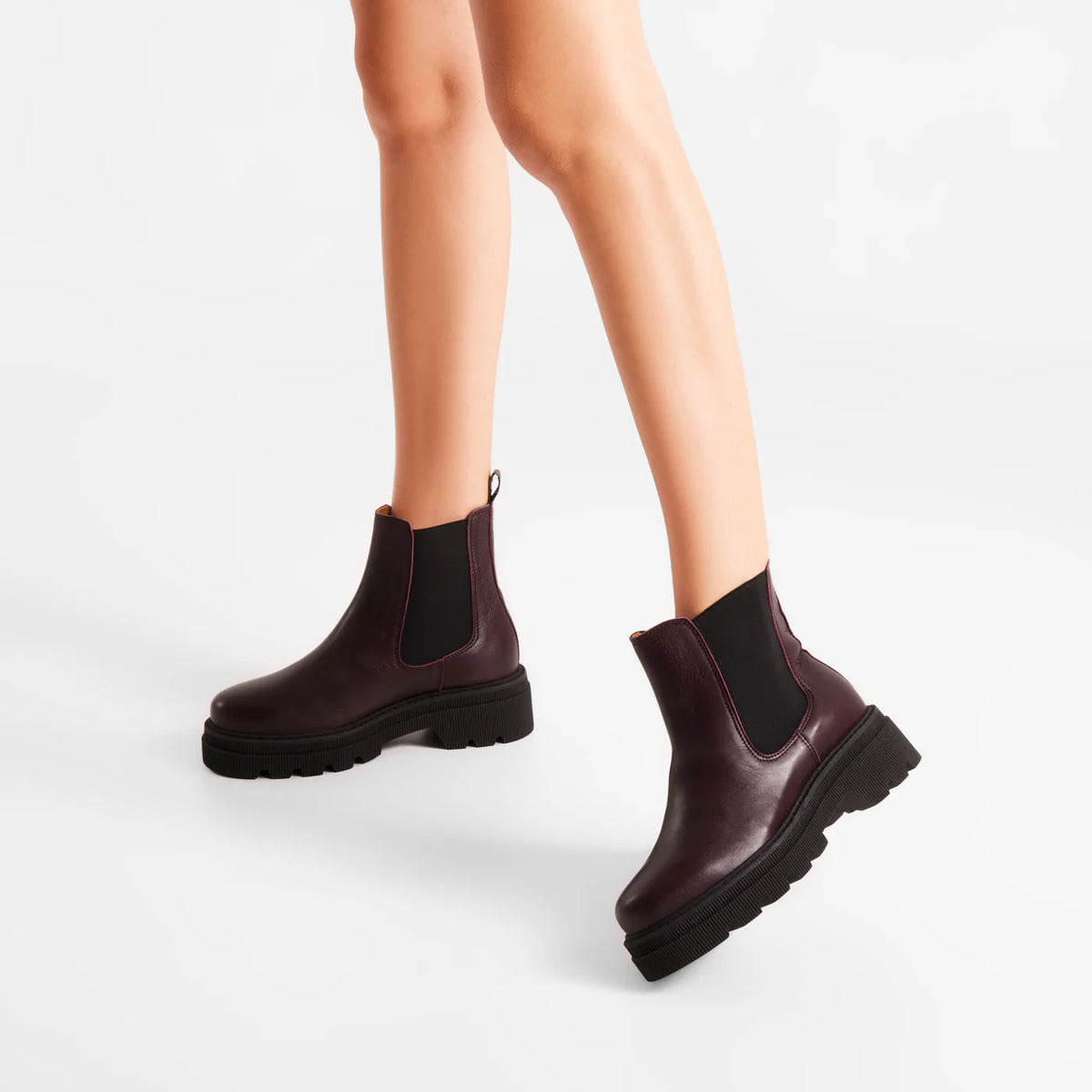 Sanna Cherry Boot-Woden-Lewis Yates