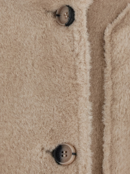 Short Faux Jacket - Taupe-Urban Code-Lewis Yates