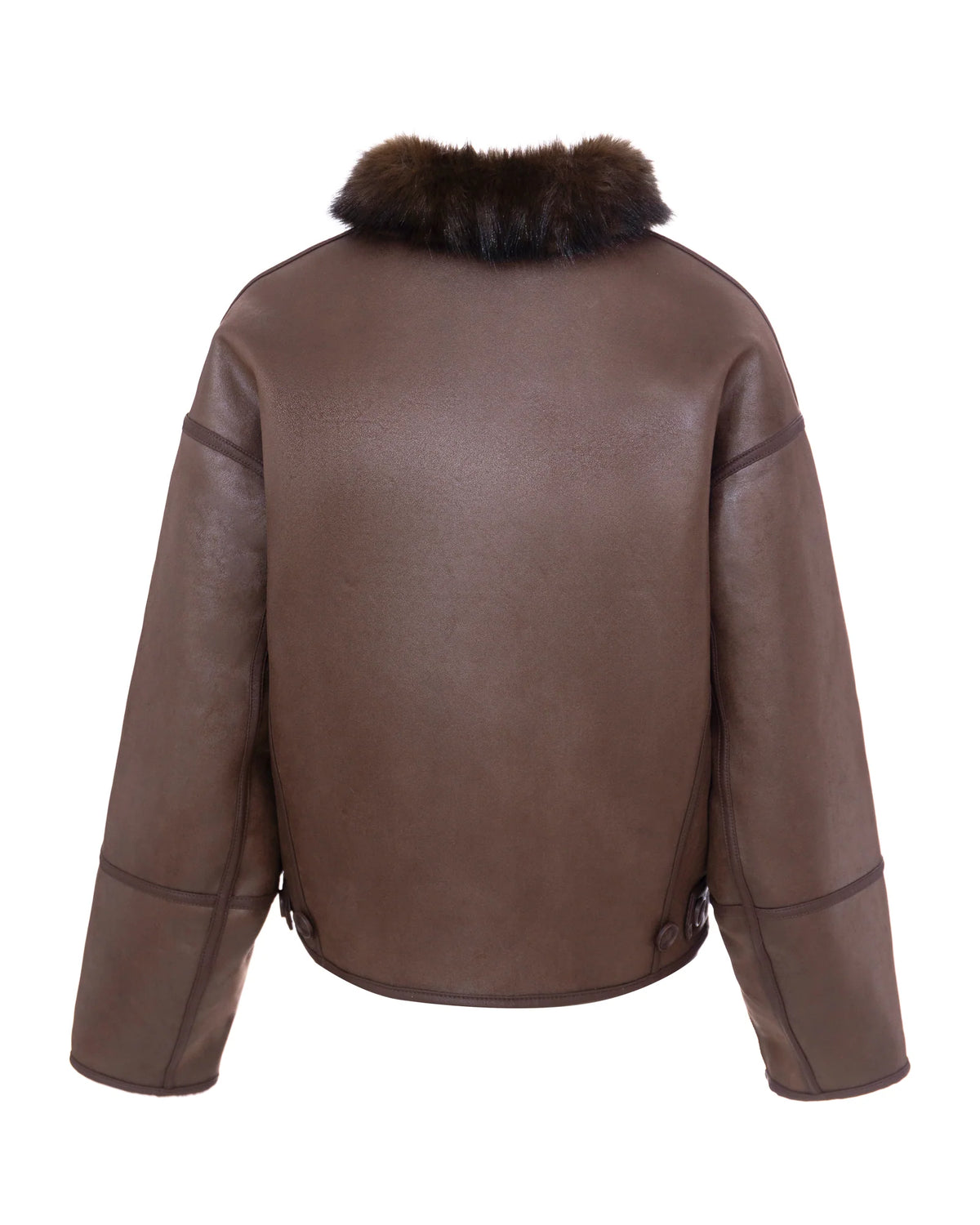 Short Faux Jacket - Truffle-Urban Code-Lewis Yates