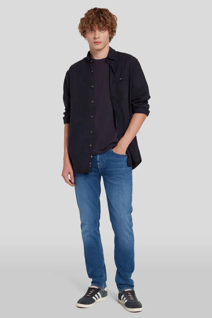 Slimmy Tapered Stretch Tek Connected Jean-7 For All Mankind-Lewis Yates