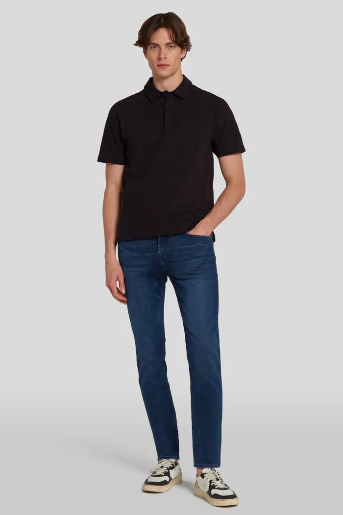 Slimmy Tapered Stretch Tek Rebus Jean-7 For All Mankind-Lewis Yates