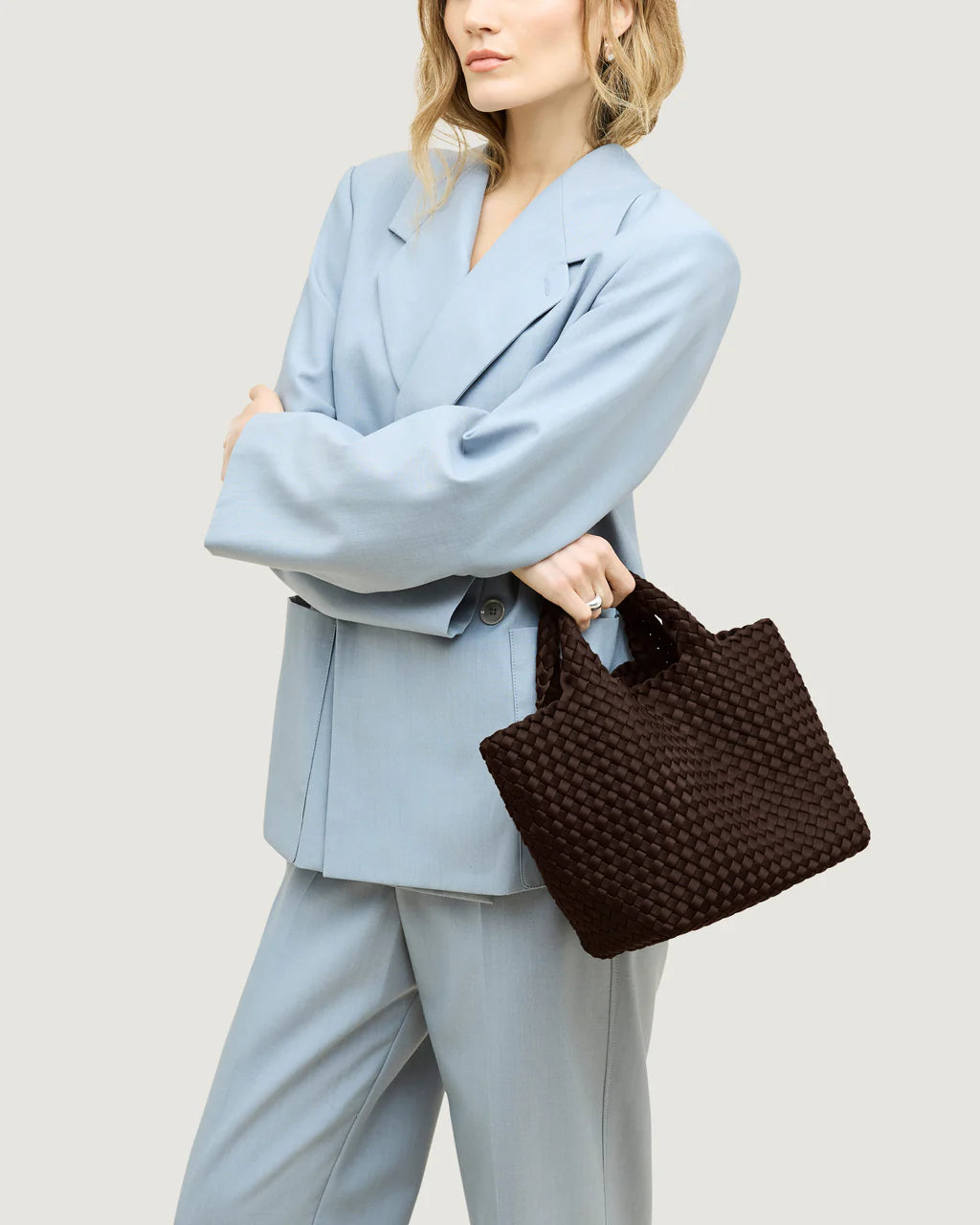 St Barths Small Tote Chocolate-Naghedi-Lewis Yates