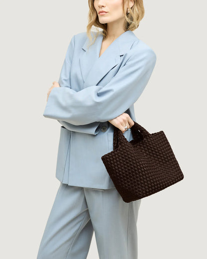 St Barths Small Tote Chocolate-Naghedi-Lewis Yates