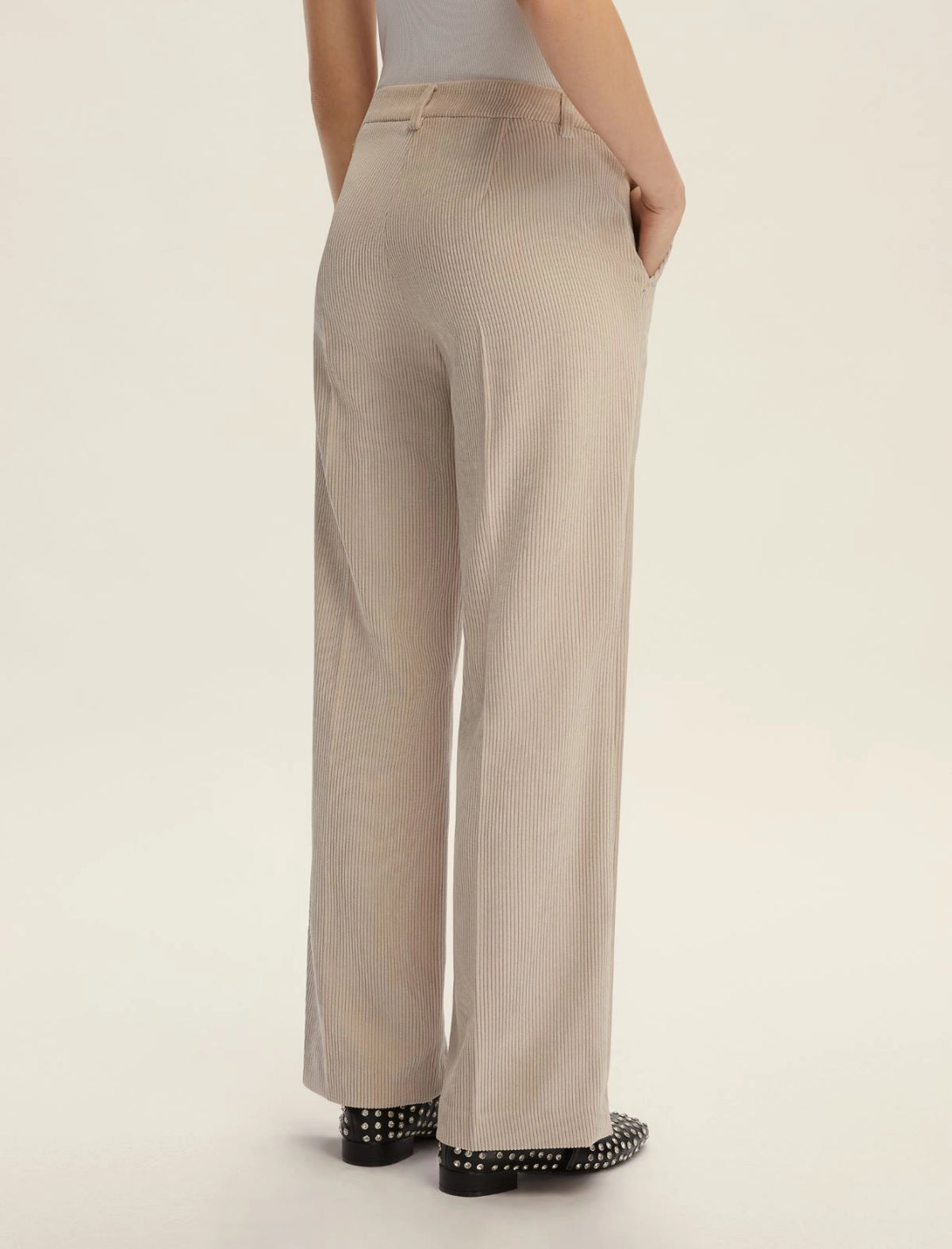 Straight Fit Corduroy Trouser-EMME Marella-Lewis Yates