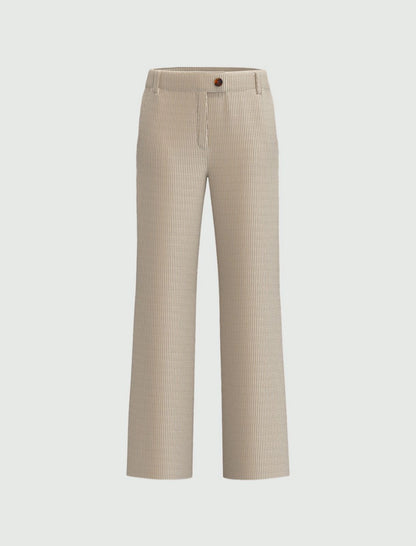 Straight Fit Corduroy Trouser-EMME Marella-Lewis Yates