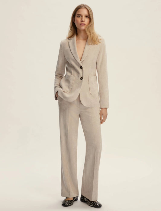 Straight Fit Corduroy Trouser-EMME Marella-Lewis Yates
