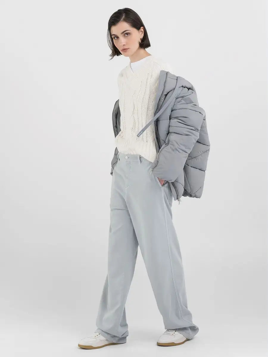 Straight Fit Twill Trouser-Replay-Lewis Yates