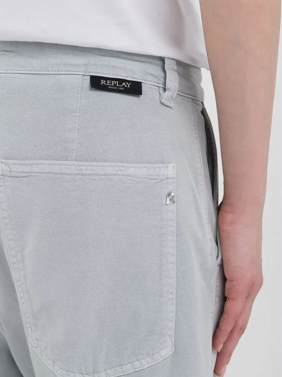 Straight Fit Twill Trouser-Replay-Lewis Yates