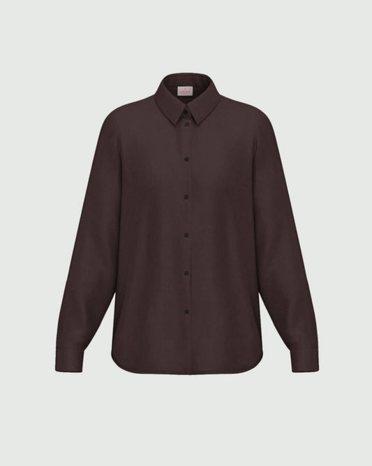 Stretch Satin Shirt-EMME Marella-Lewis Yates