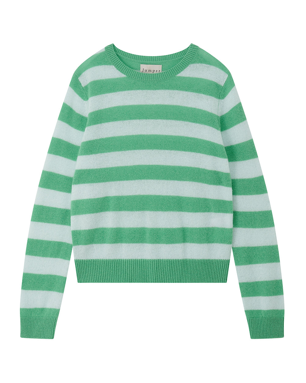 Stripe Crew Cashmere Jumper-Jumper 1234-Lewis Yates