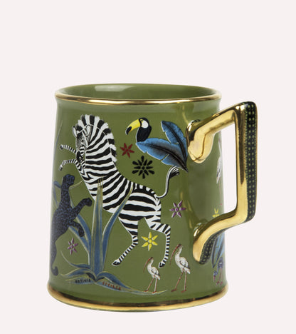 Tazza Ceramic Green Mug-Ortigia-Lewis Yates