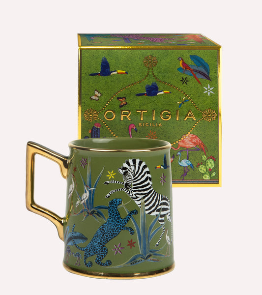 Tazza Ceramic Green Mug-Ortigia-Lewis Yates