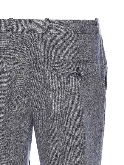 Textured Melange Trouser-Circolo-Lewis Yates