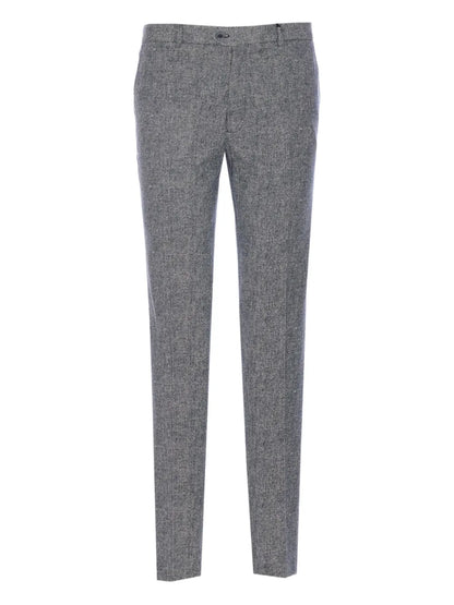 Textured Melange Trouser-Circolo-Lewis Yates