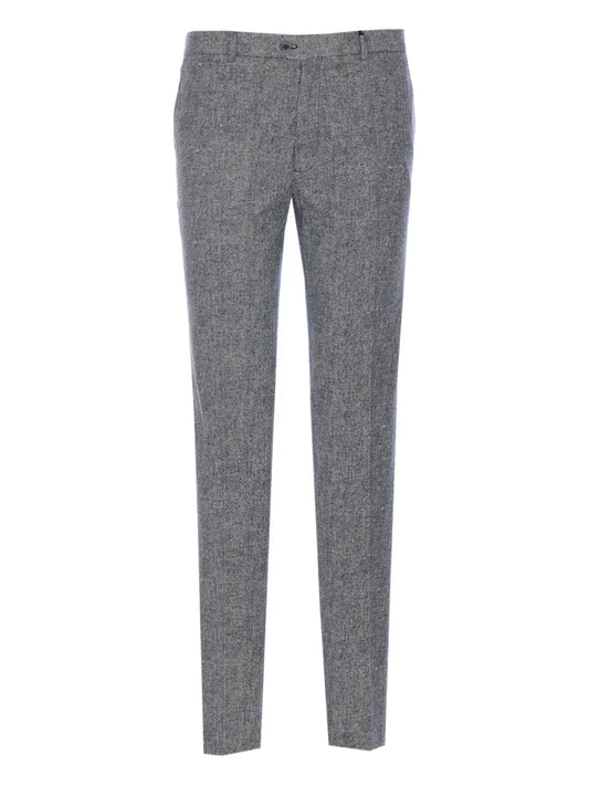 Textured Melange Trouser-Circolo-Lewis Yates