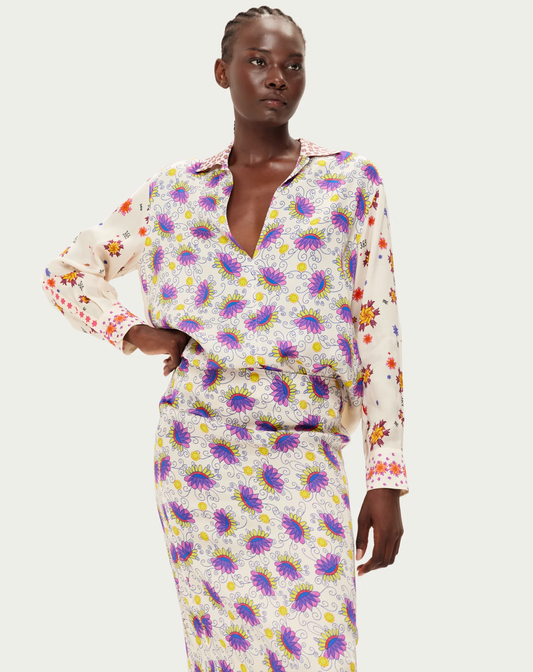 Tori Markers Printed Shirt-Me369-Lewis Yates
