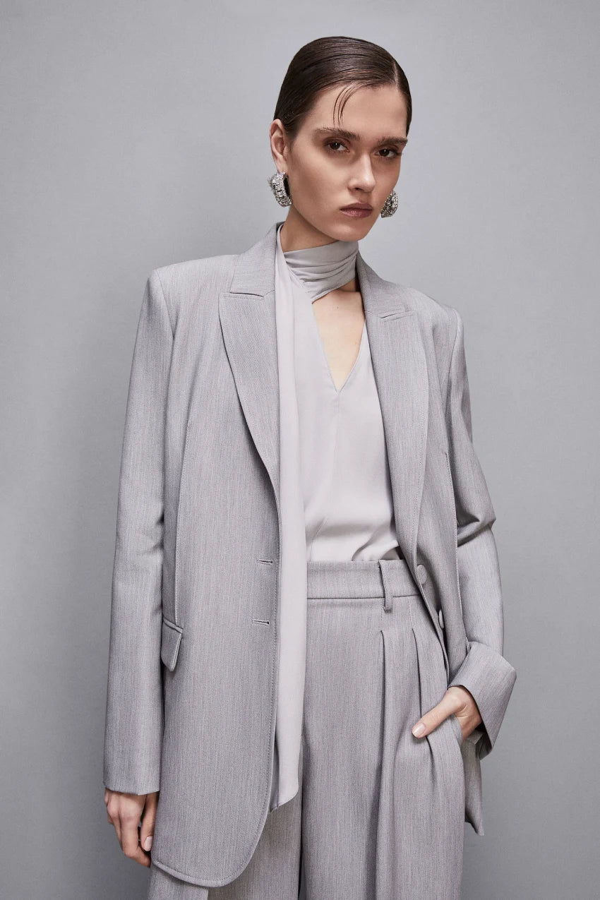 Two Button Suit Jacket-Patrizia Pepe-Lewis Yates