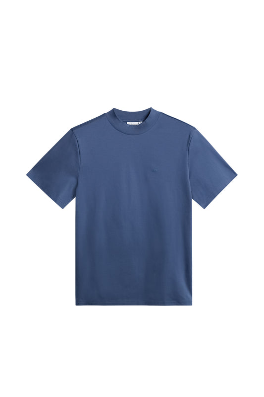 Ace Mock Neck T-Shirt Vintage Indigo