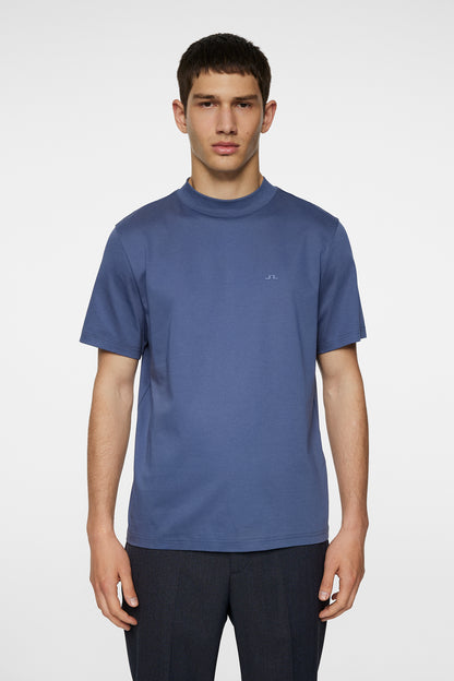Ace Mock Neck T-Shirt Vintage Indigo