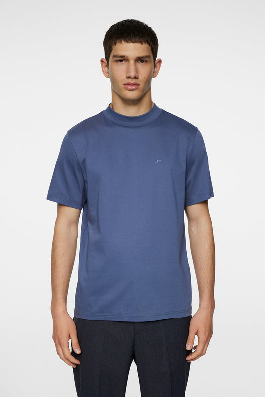 Ace Mock Neck T-Shirt Vintage Indigo