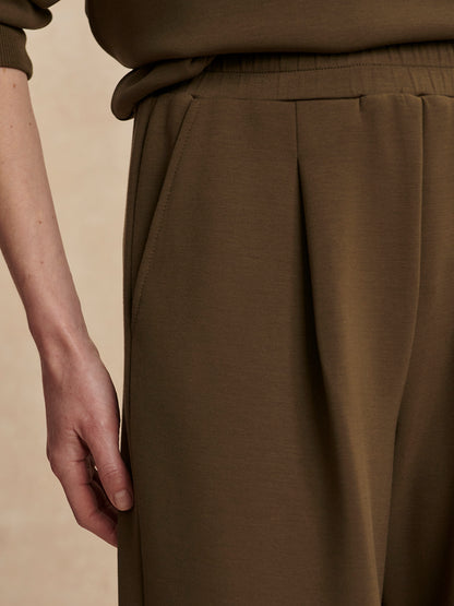 The Extra Wide Leg Pant 29.5 - Military Olive