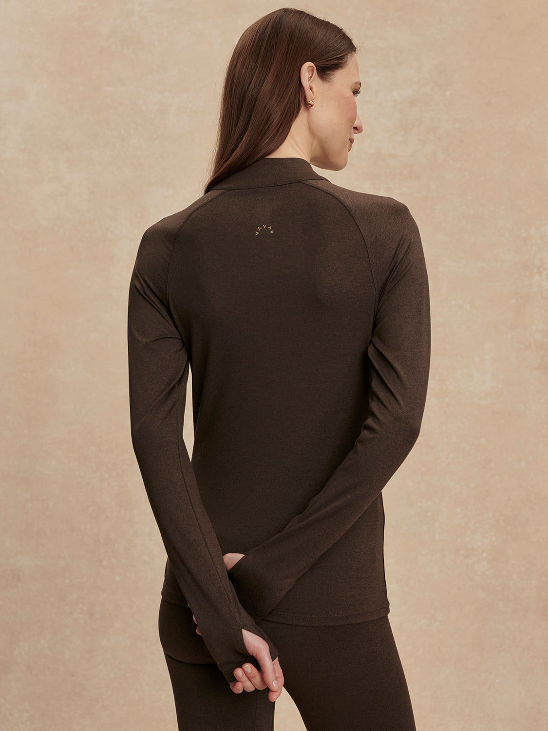 Always Warm Half Zip Baselayer - Chocolate