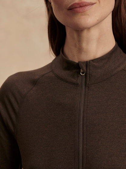 Always Warm Half Zip Baselayer - Chocolate