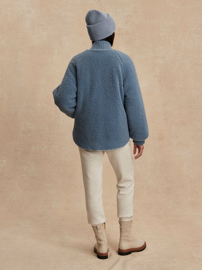 Serina Reversible Quilt Jacket - Blue