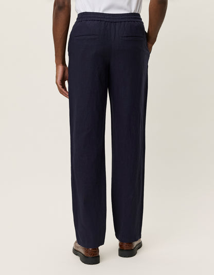 Patrick Linen Pants - Navy