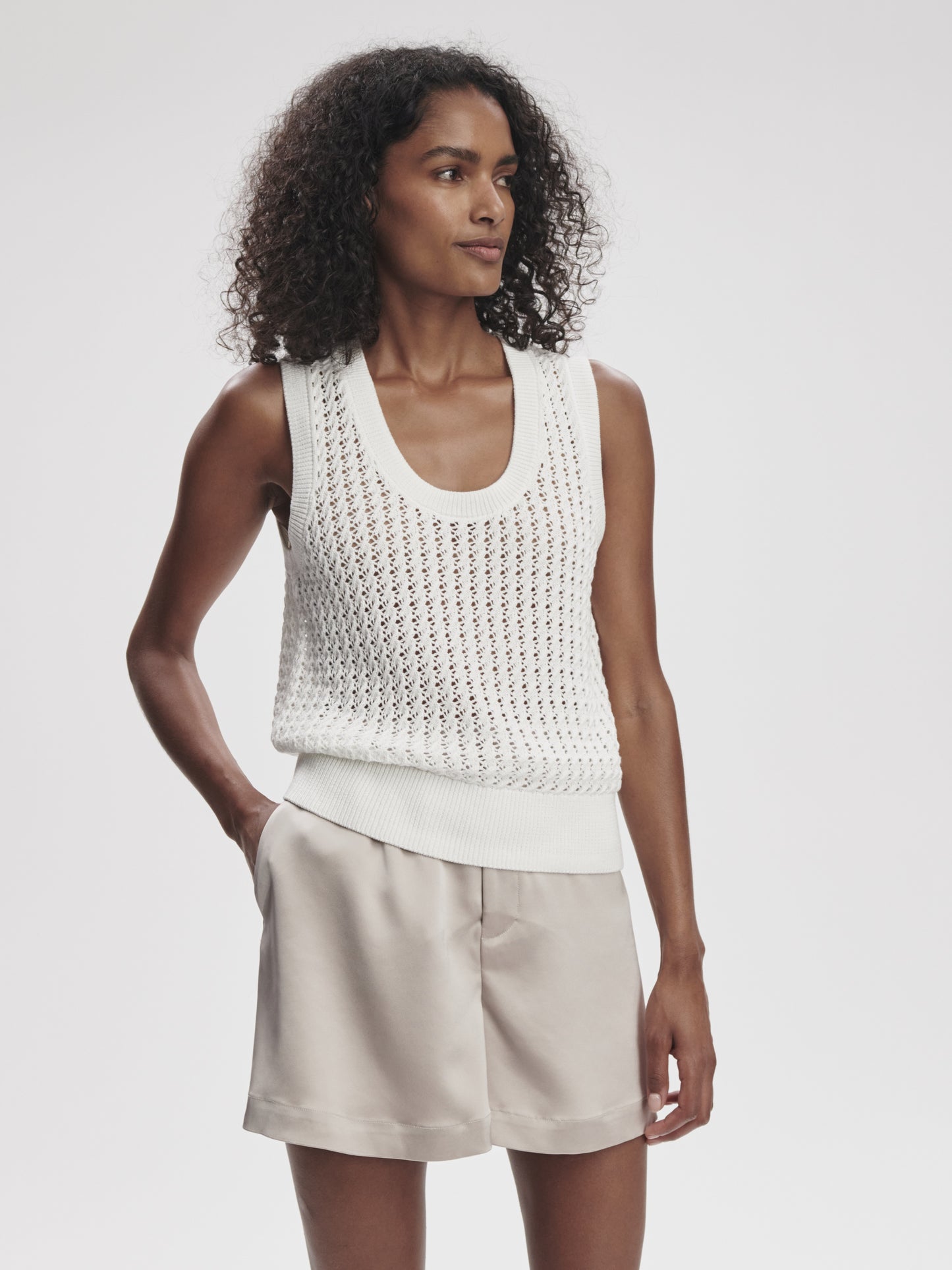 Ferns Open Knit Tank