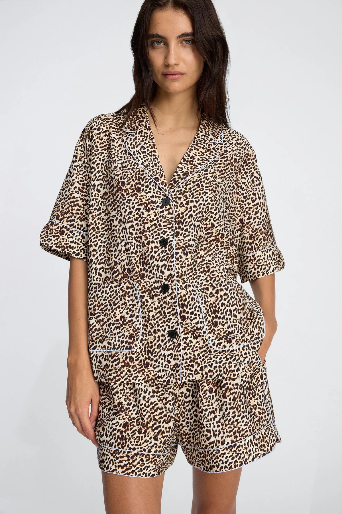 Ushi Animal Print Shirt-Munthe-Lewis Yates