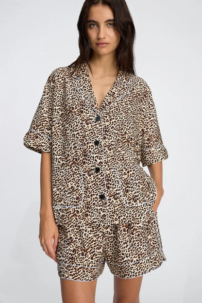 Ushi Animal Print Shirt-Munthe-Lewis Yates