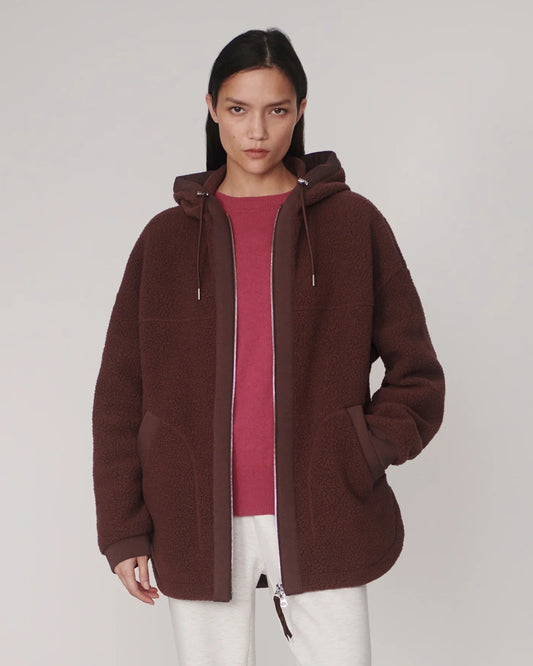 Fey Relaxed Fleece - Mahogany