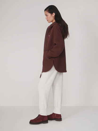 Fey Relaxed Fleece - Mahogany