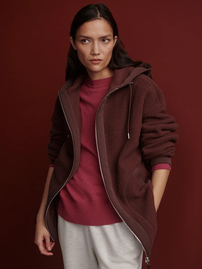 Fey Relaxed Fleece - Mahogany