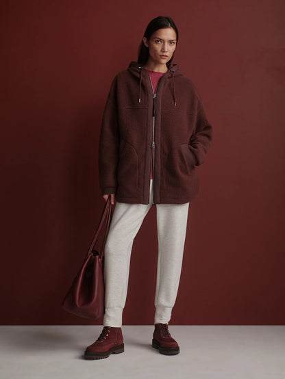 Fey Relaxed Fleece - Mahogany