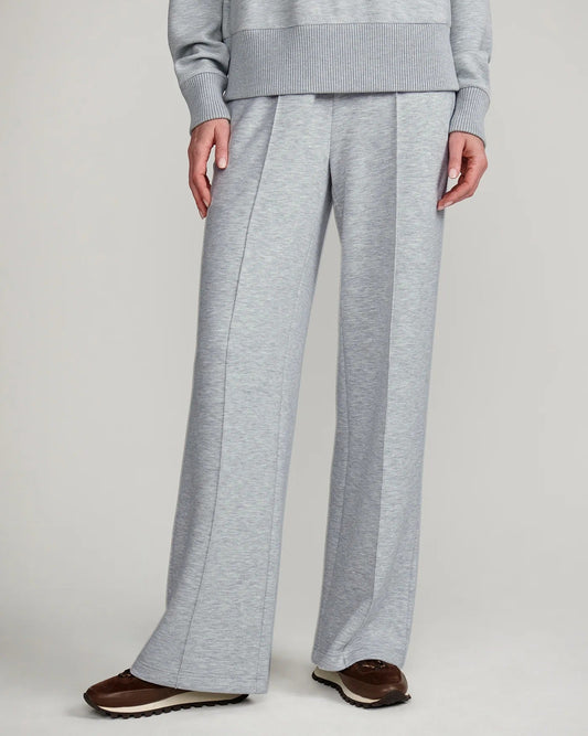 The Wide Leg Pant 30" - Blue Green Marl