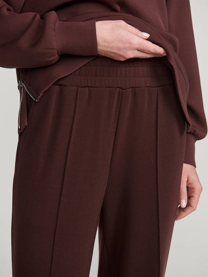 The Wide Leg Pant 30" - Deep Mahogany