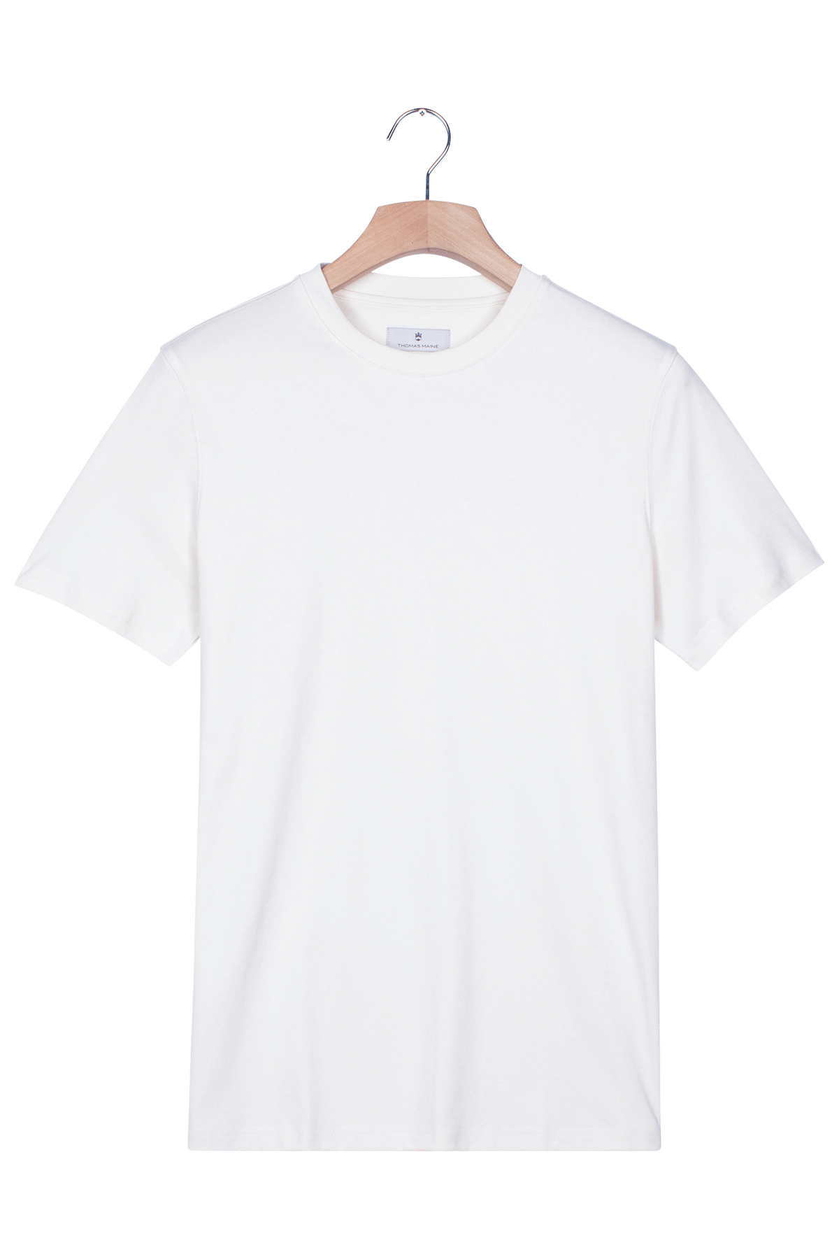 White Liquid Crew Tee-Thomas Maine-Lewis Yates