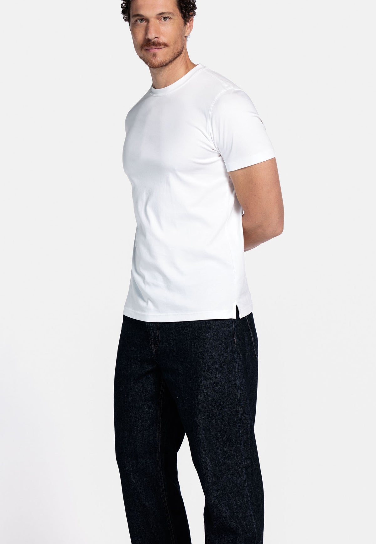 White Liquid Crew Tee-Thomas Maine-Lewis Yates