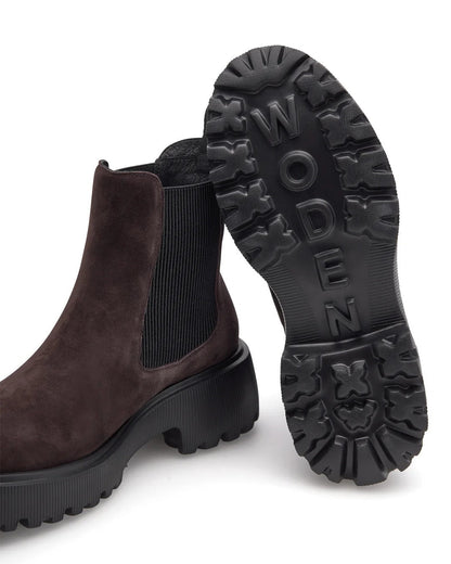 Aya S Chocolate Suede Boot